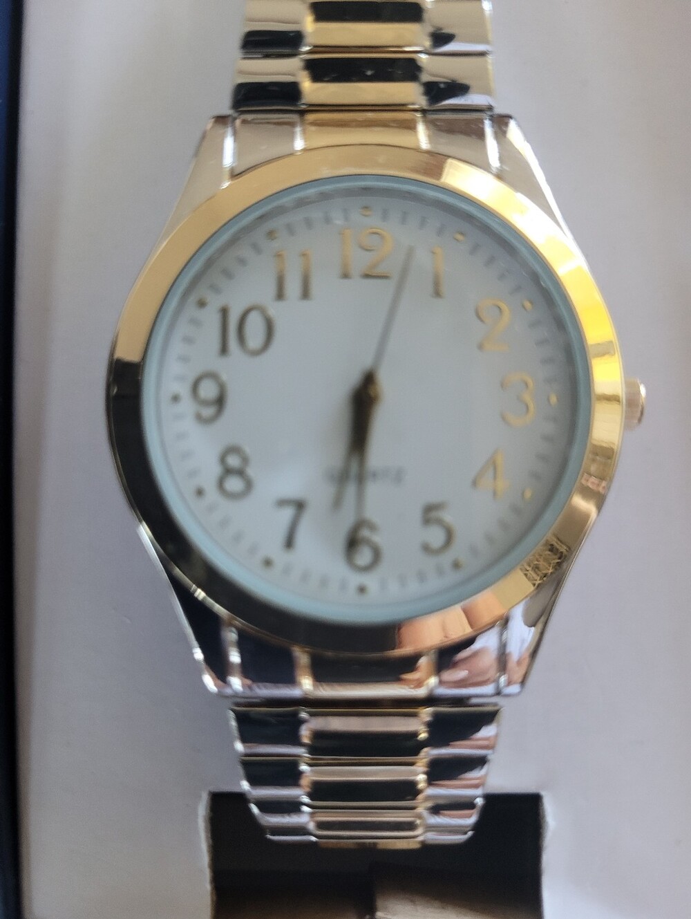 Men's George Silver/Gold Tone Stainless Steel Dress Watch
